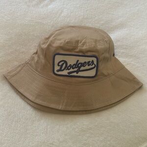 LA Dodgers Tan Bucket Hat